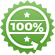 100% Money-Back Guarantee icon, green 100% Money-Back Guarantee icon, green