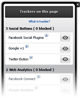 trackers on page