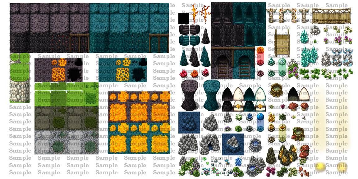 Elemental Dungeons Tiles ツクール公式ストア